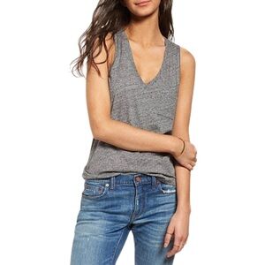 MADEWELL Whisper Shout‎ Cotton V-Neck Tank Top